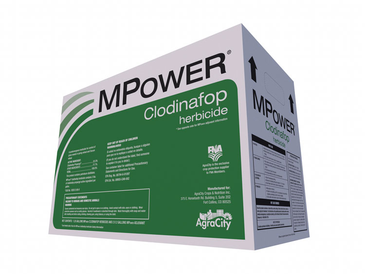 3D render of final production version of MPower Clodinafop packaging