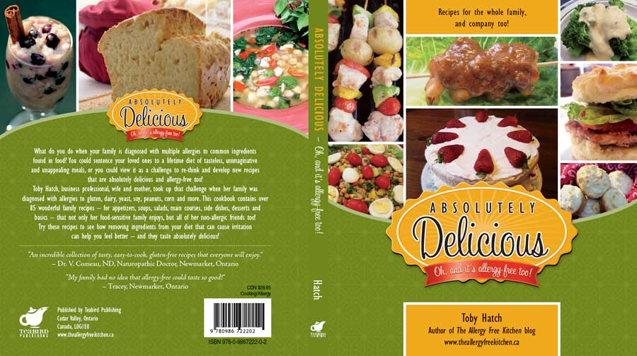 Cookbook cover layout